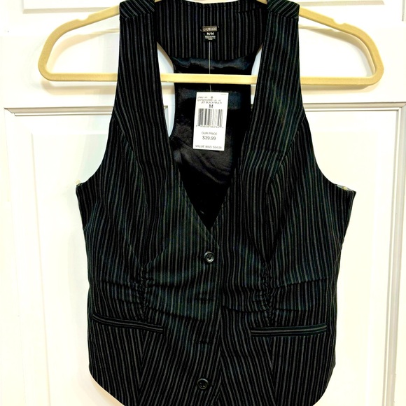 NWT Guess Pinstripe Vest - Picture 1 of 4